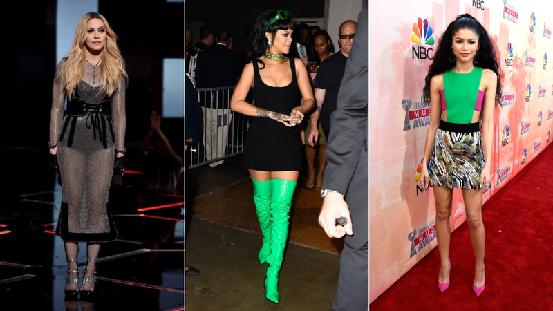 Illustration for article titled L. Ron Hubbard Chic & Rihanna in Money Green at the iHeartRadio Awards